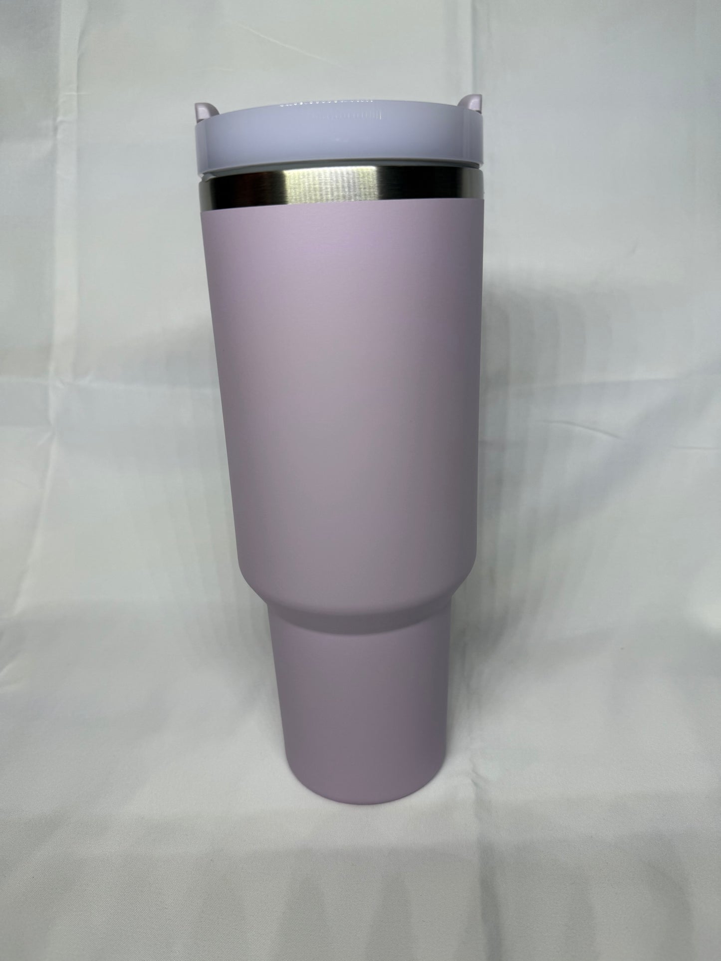 40oz Purple Silver Trim Engraved Tumbler β Choose Your Design