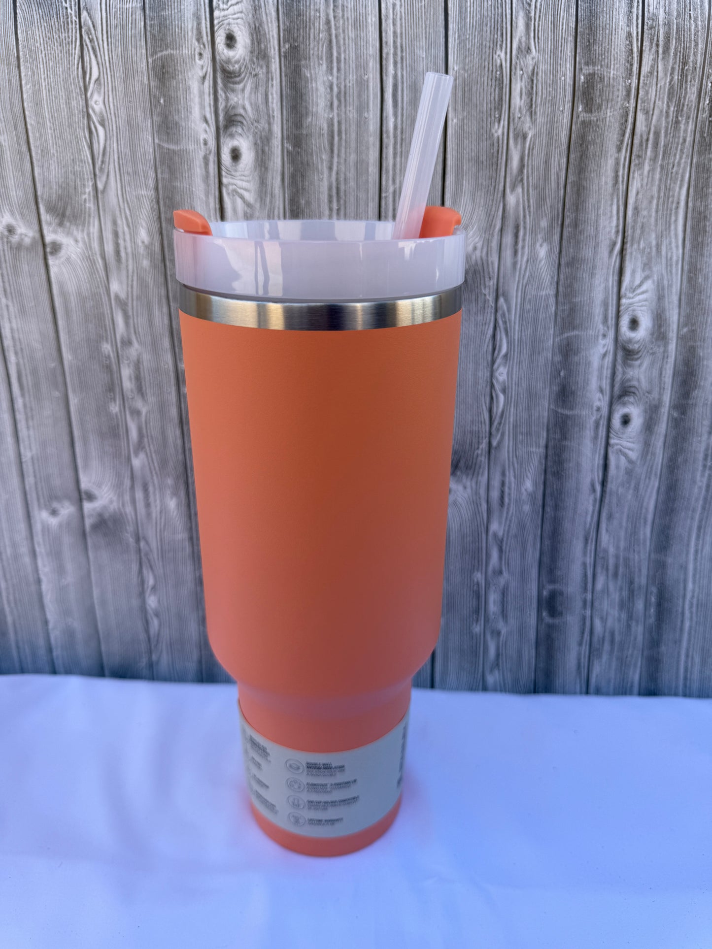 Nectarine 40oz tumbler-Insulated Stainless Steel (Choose Design)