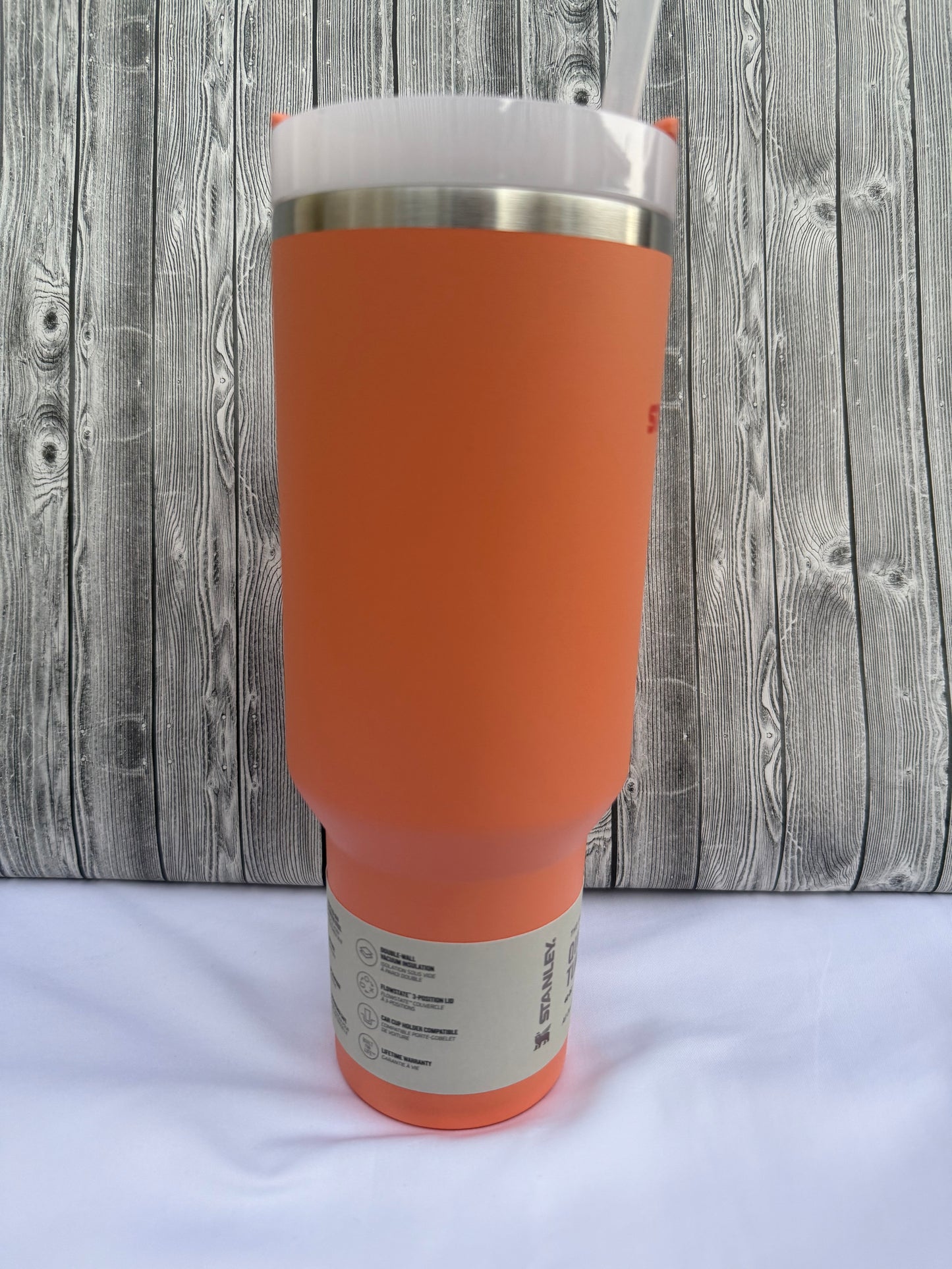 Nectarine 40oz tumbler-Insulated Stainless Steel (Choose Design)