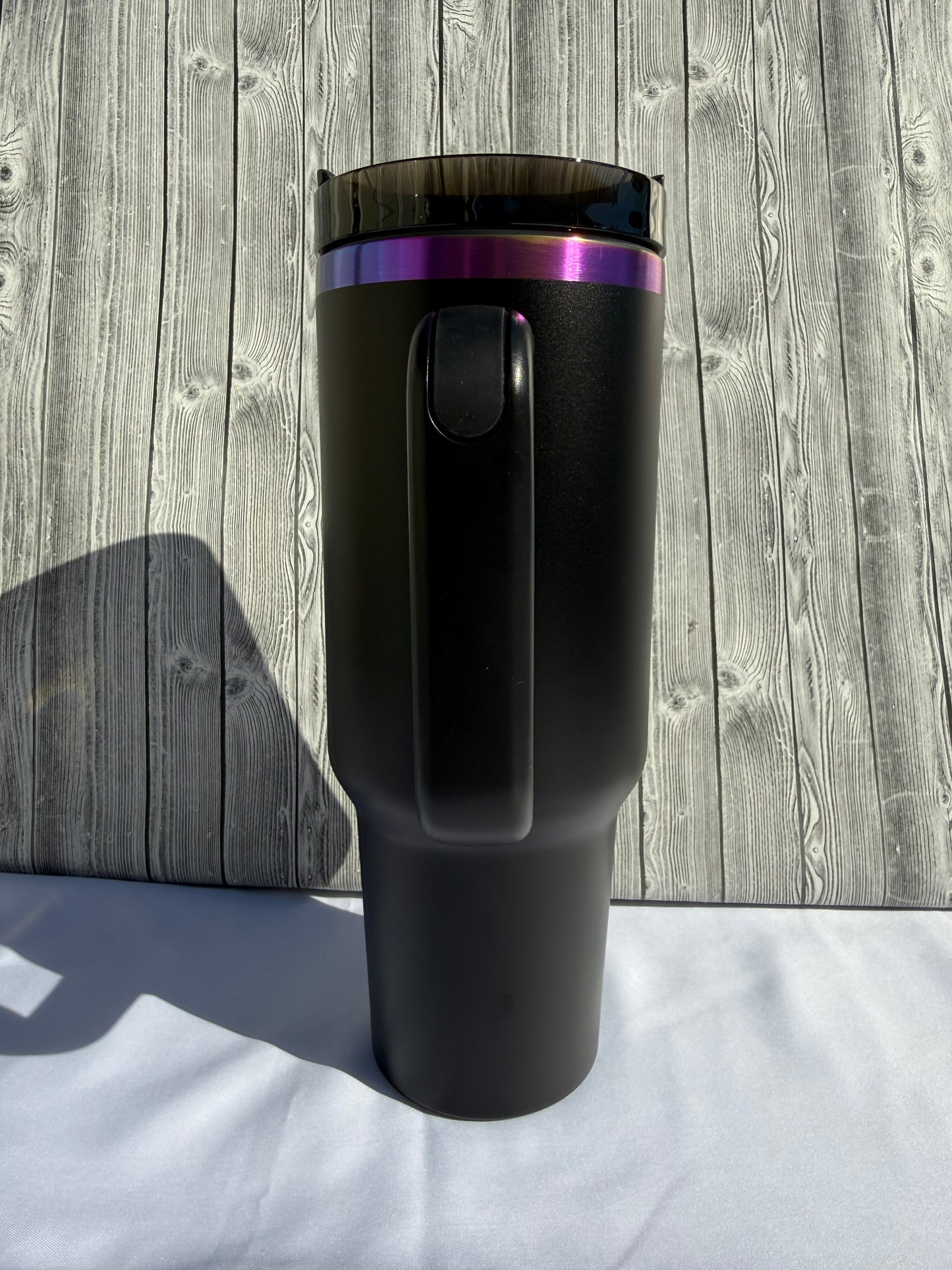 40oz Black Chroma Trim Tumbler – Insulated Stainless Steel (Choose Design)